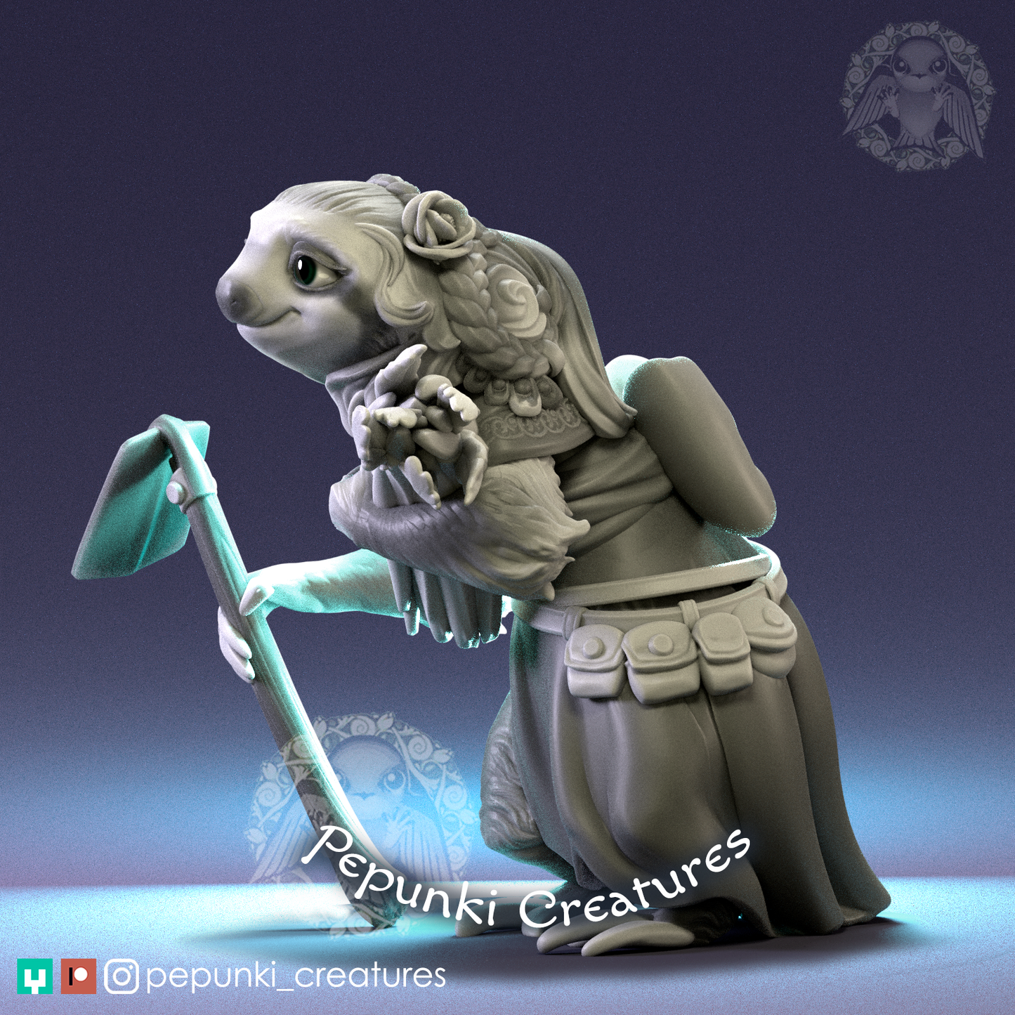 Pepunki Creatures - Sloth Farmwife