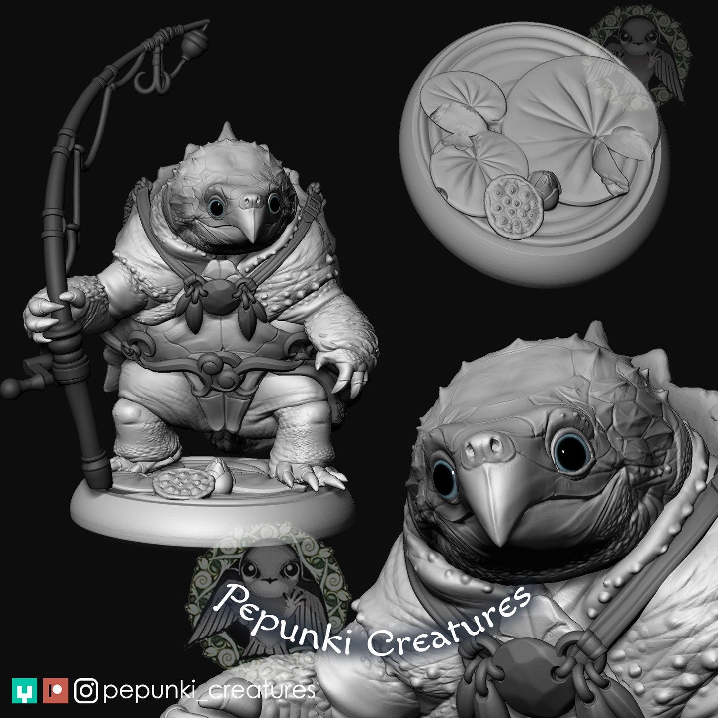 Pepunki Creatures - Snapping Turtle Angler