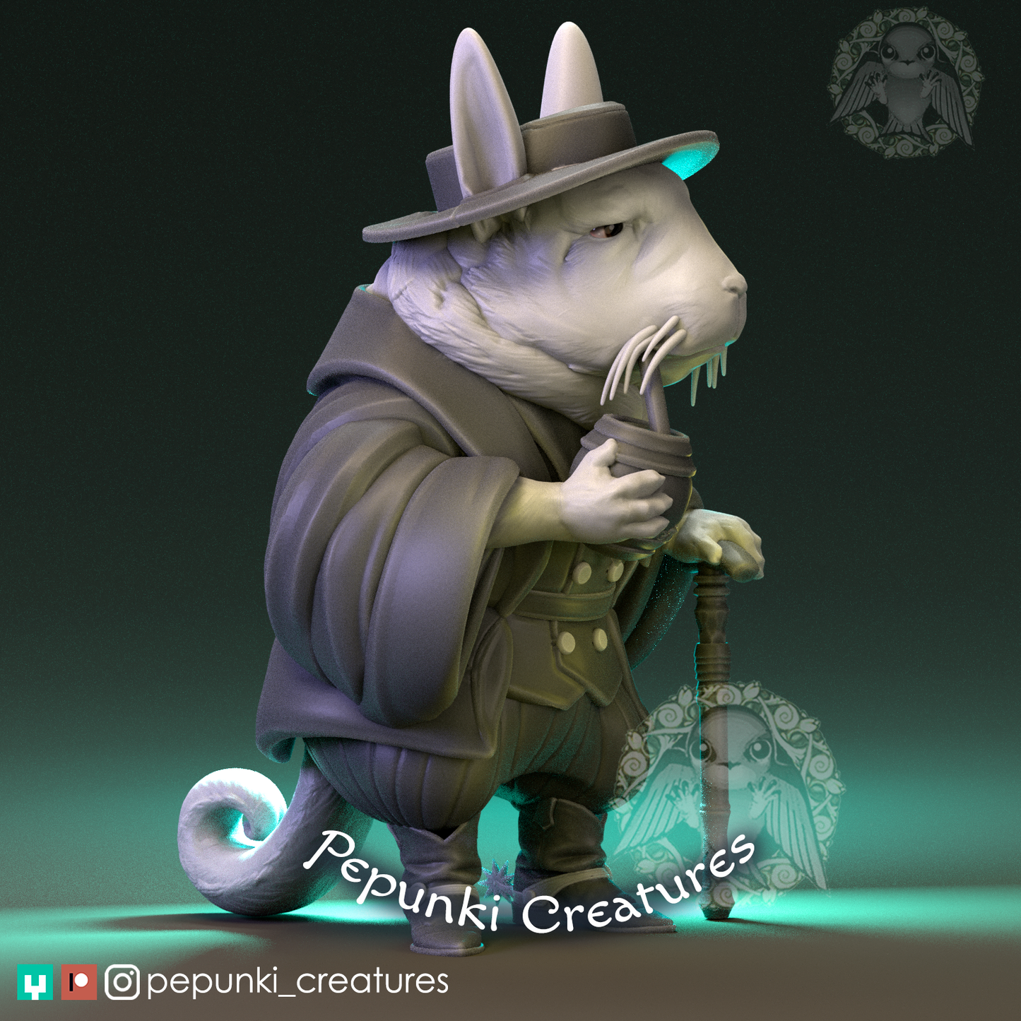 Pepunki Creatures - Elderly Viscacha Gaucho
