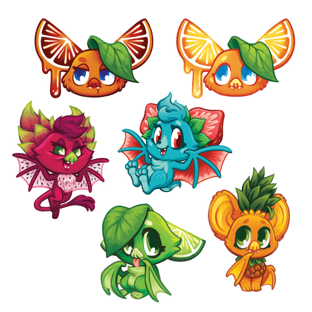 Fruit Bat Stickers