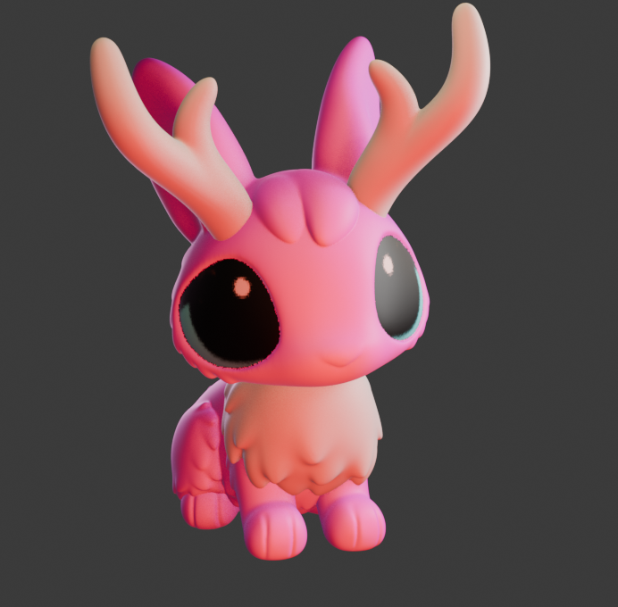 Leylina Figurines - July 2024 - Jackalope & Rabbit