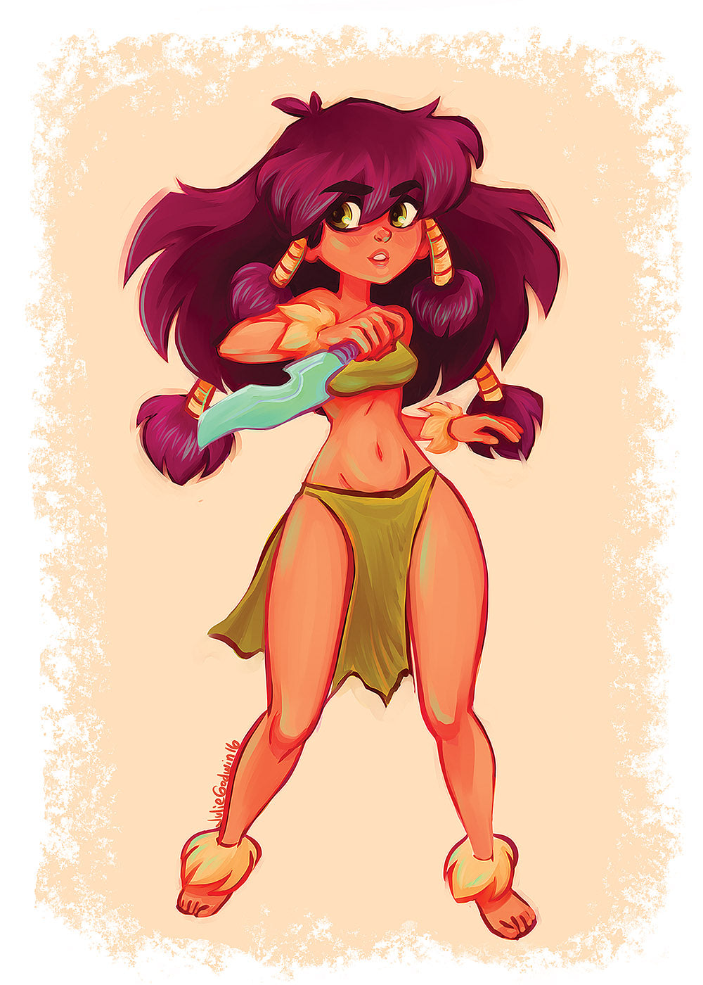 Jungle Girl Art Print
