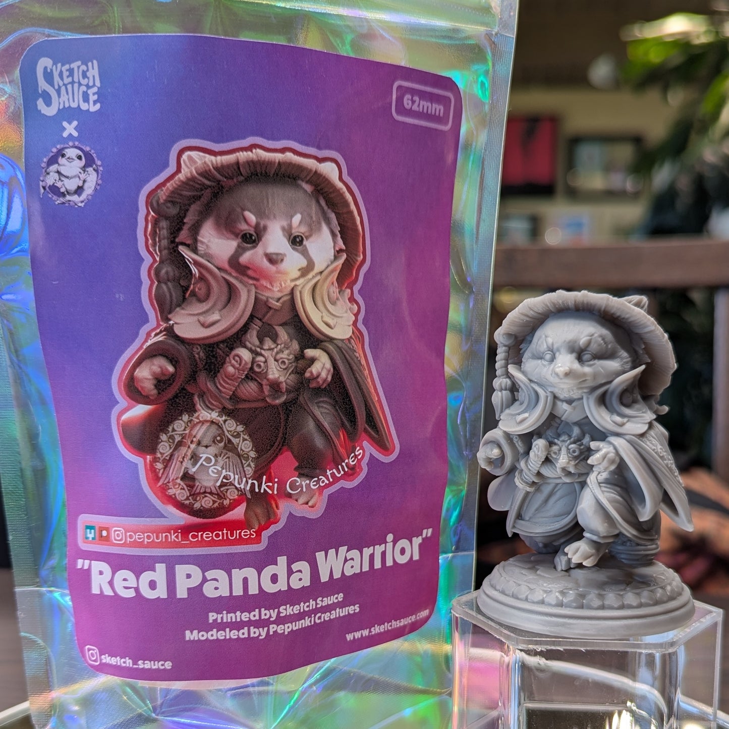 Pepunki Creatures - Red Panda Warrior