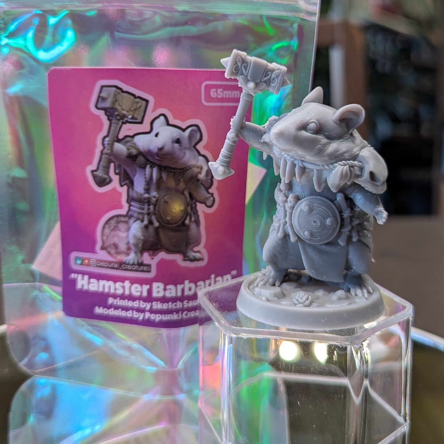 Pepunki Creatures - Hamster Barbarian