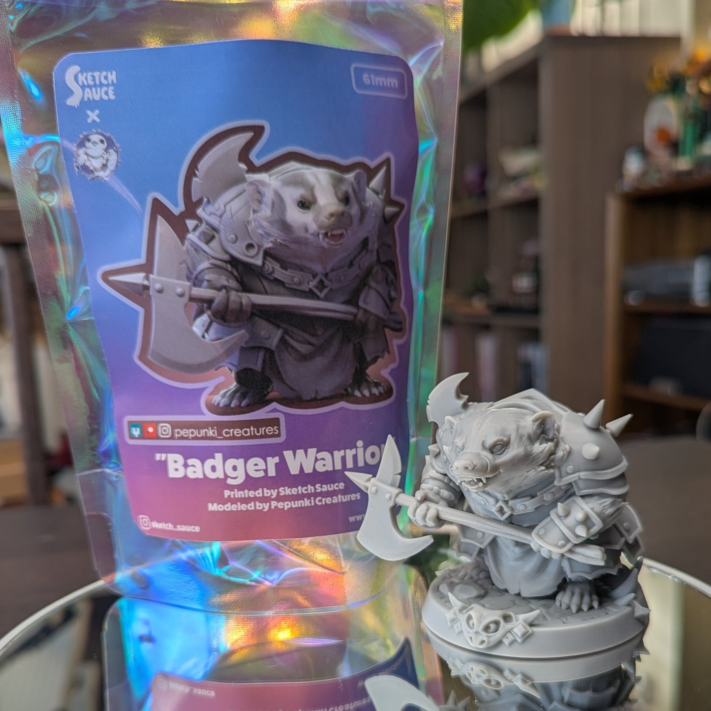 Pepunki Creatures - Badger Warrior