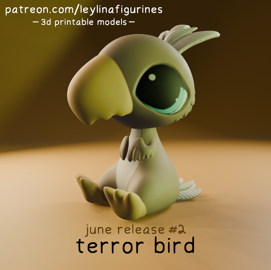 Leylina Figurines - June 2024 - Terror Bird