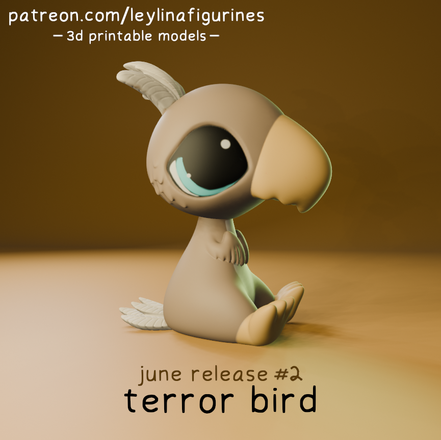 Leylina Figurines - June 2024 - Terror Bird