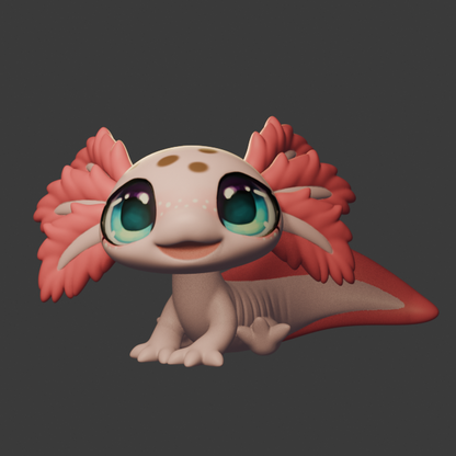 Leylina Figurines - August 2025 - Axolotl