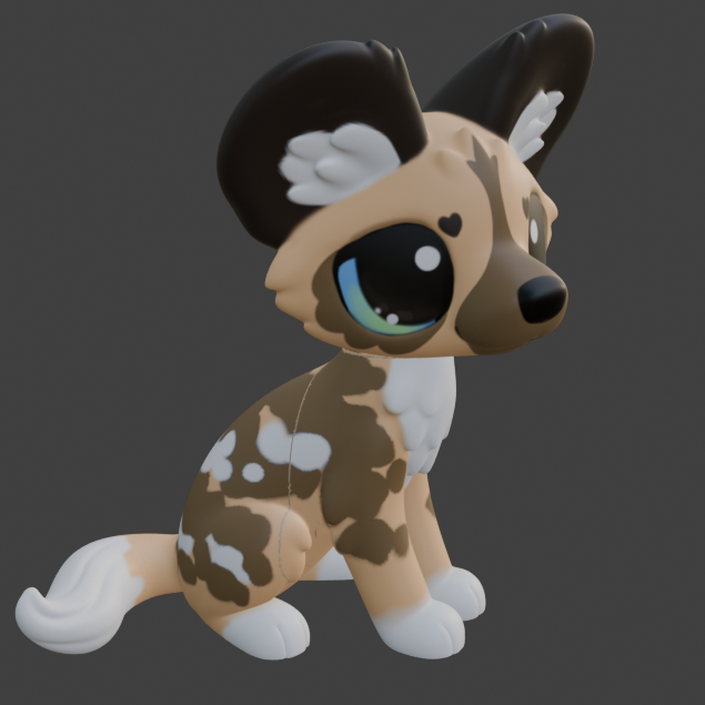 Leylina Figurines - February 2025 - African Wild Dog