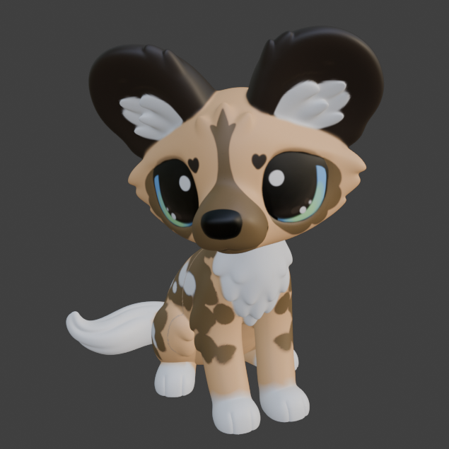 Leylina Figurines - February 2025 - African Wild Dog