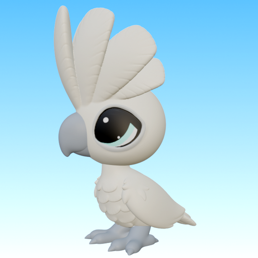 Leylina Figurines - April 2026 - Umbrella Cockatoo