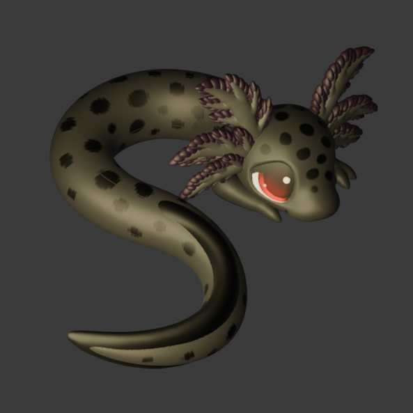 Leylina Figurines - August 2025 - Reticulated Siren