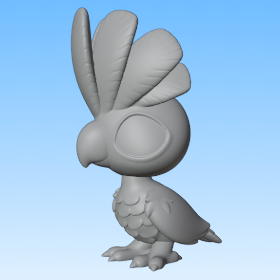 Leylina Figurines - April 2026 - Umbrella Cockatoo