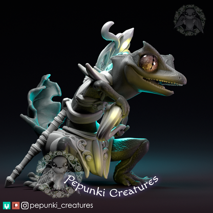 Pepunki Creatures - Leaf-Tail Gecko Sorceress