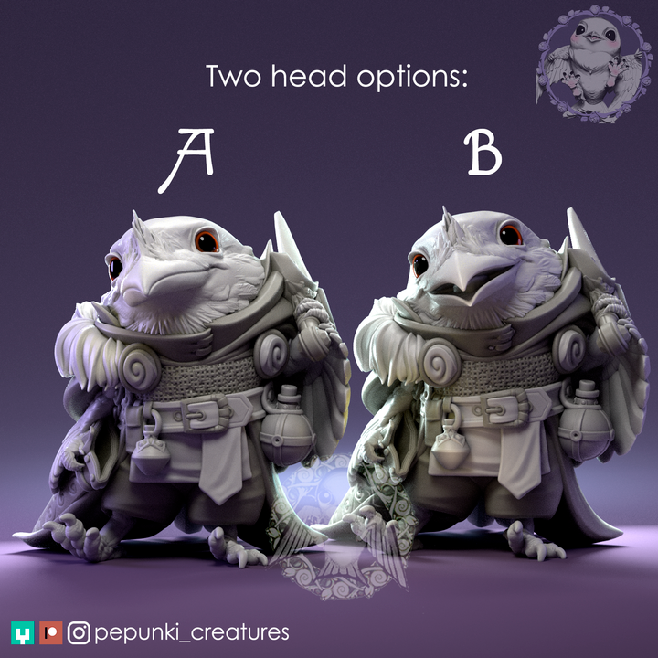 Pepunki Creatures - Frogmouth Knight