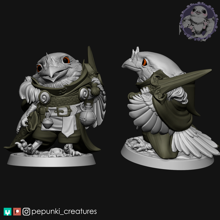 Pepunki Creatures - Frogmouth Knight