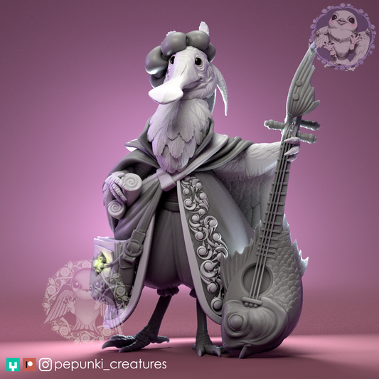 Pepunki Creatures - Spoonbill Bard