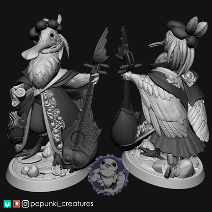 Pepunki Creatures - Spoonbill Bard
