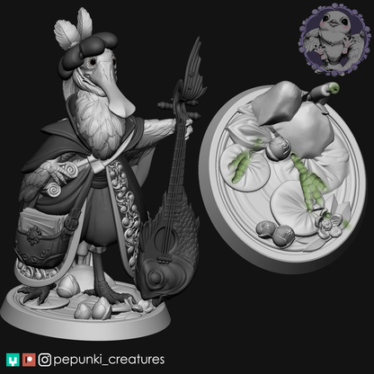Pepunki Creatures - Spoonbill Bard