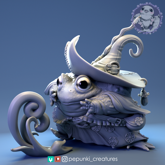 Pepunki Creatures - Bullfrog Battle Witch