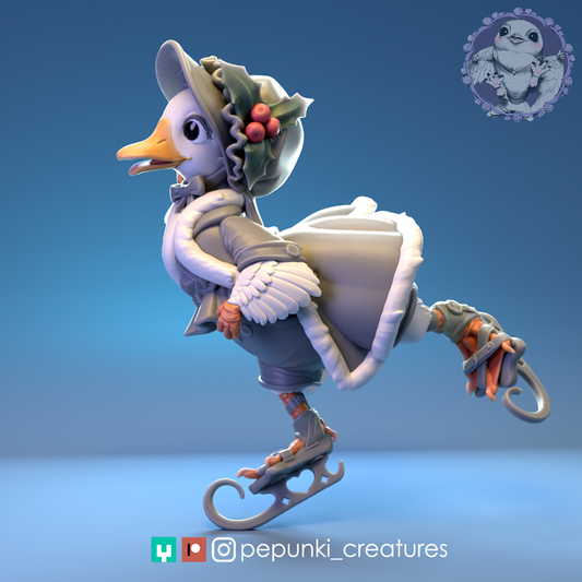 Pepunki Creatures - Duck Ice Skater