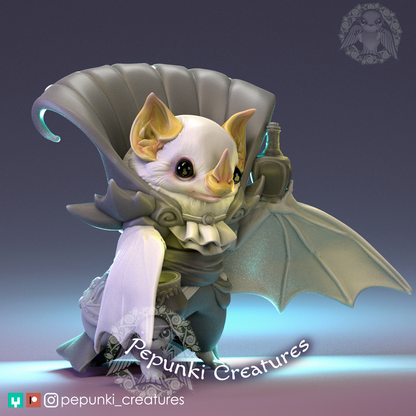 Pepunki Creatures - Honduran White Bat Alchemist