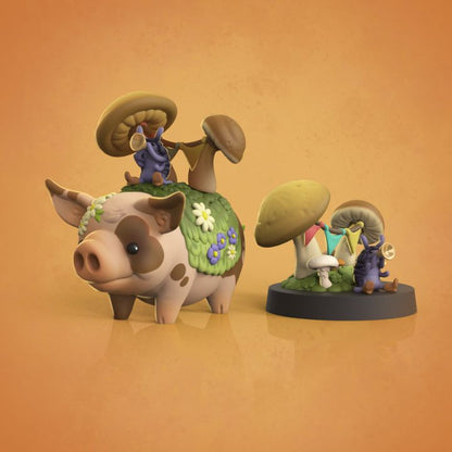 FFA - Goblin Cottage - Flower Pig & Pillbug Friend