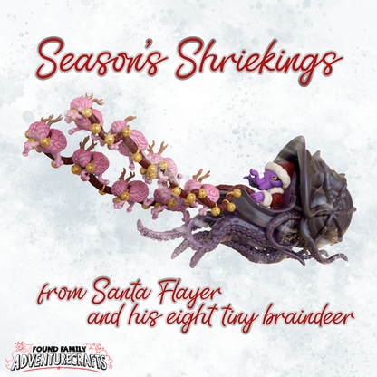 FFA - Mind Flayer Santa & Eight Tiny Braindeer