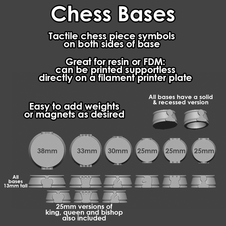 FFA - Chess Bases - Make Your Own Chess Set!