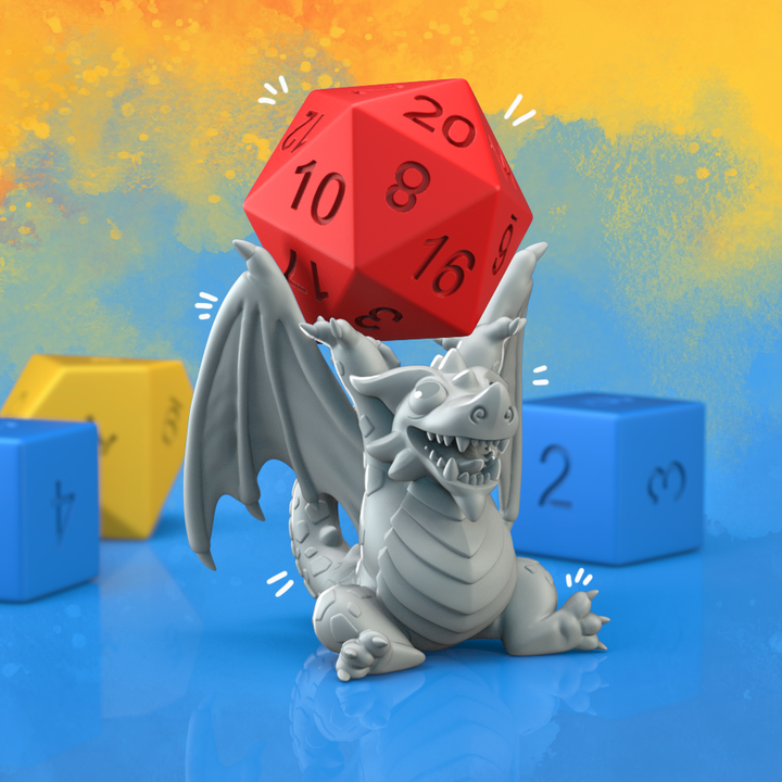 FFA - Baby Dragon Dice Stand