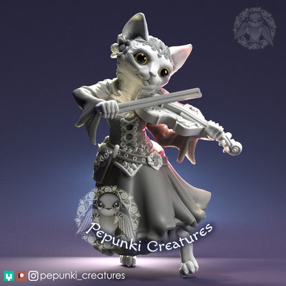 Pepunki Creatures - Feline Fiddler