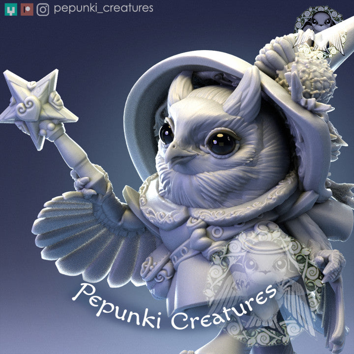 Pepunki Creatures - Owl Mage