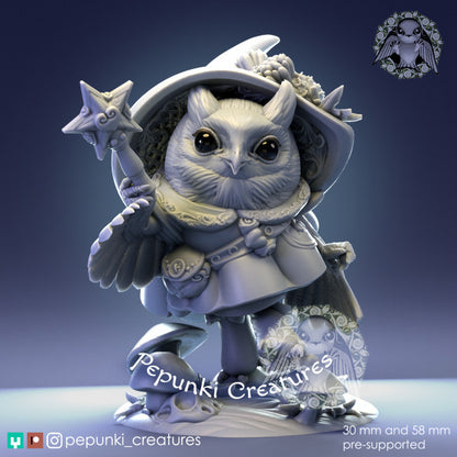 Pepunki Creatures - Owl Mage