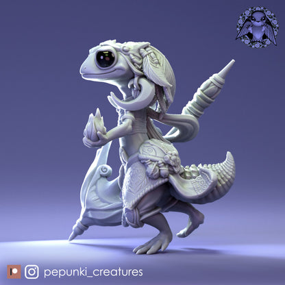 Pepunki Creatures - Fat-Tail Gecko Mage