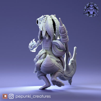 Pepunki Creatures - Fat-Tail Gecko Mage