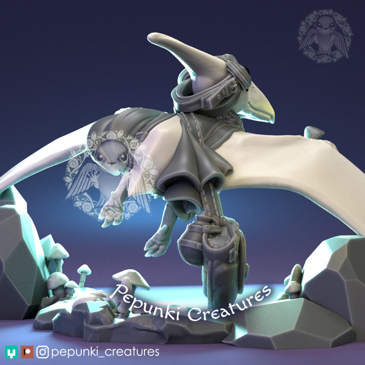 Pepunki Creatures - Pterosaur Herbalist