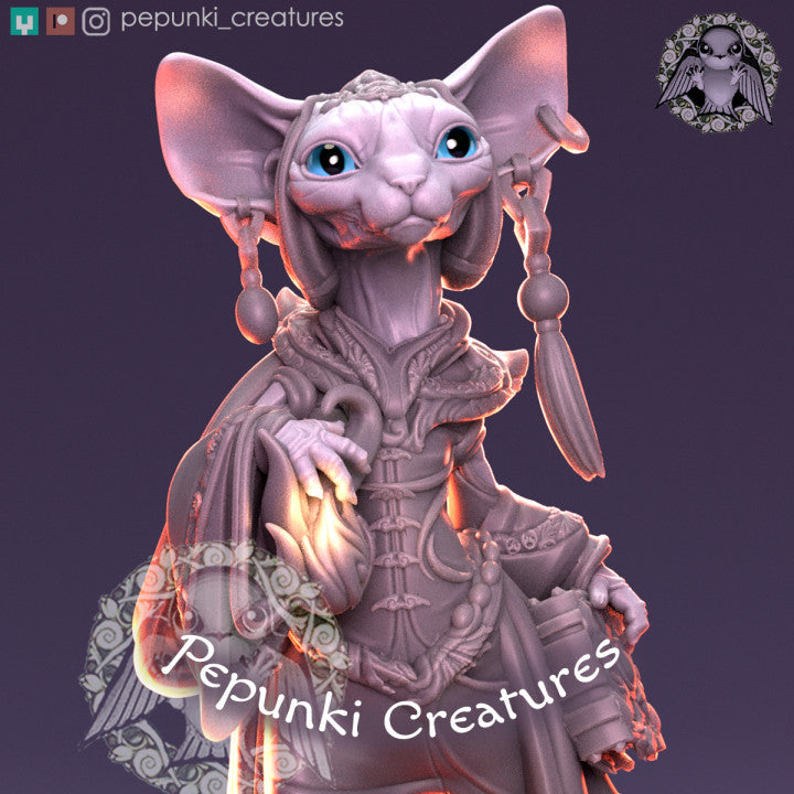 Pepunki Creatures - Sphynx Cat Mage