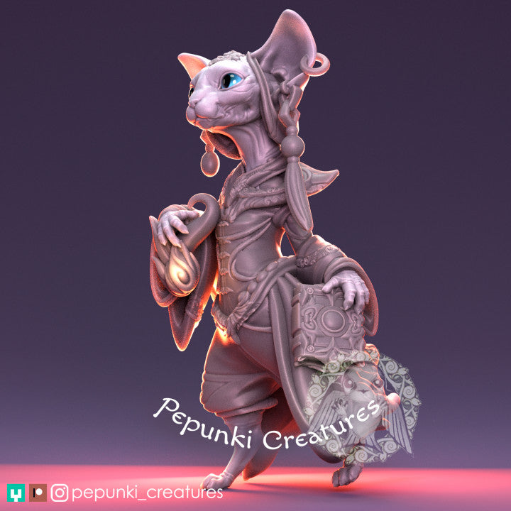 Pepunki Creatures - Sphynx Cat Mage