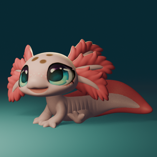 Leylina Figurines - August 2025 - Axolotl