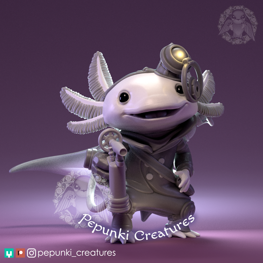 Pepunki Creatures - Axolotl Artificer