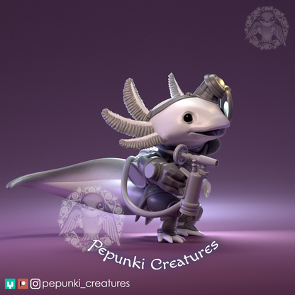 Pepunki Creatures - Axolotl Artificer