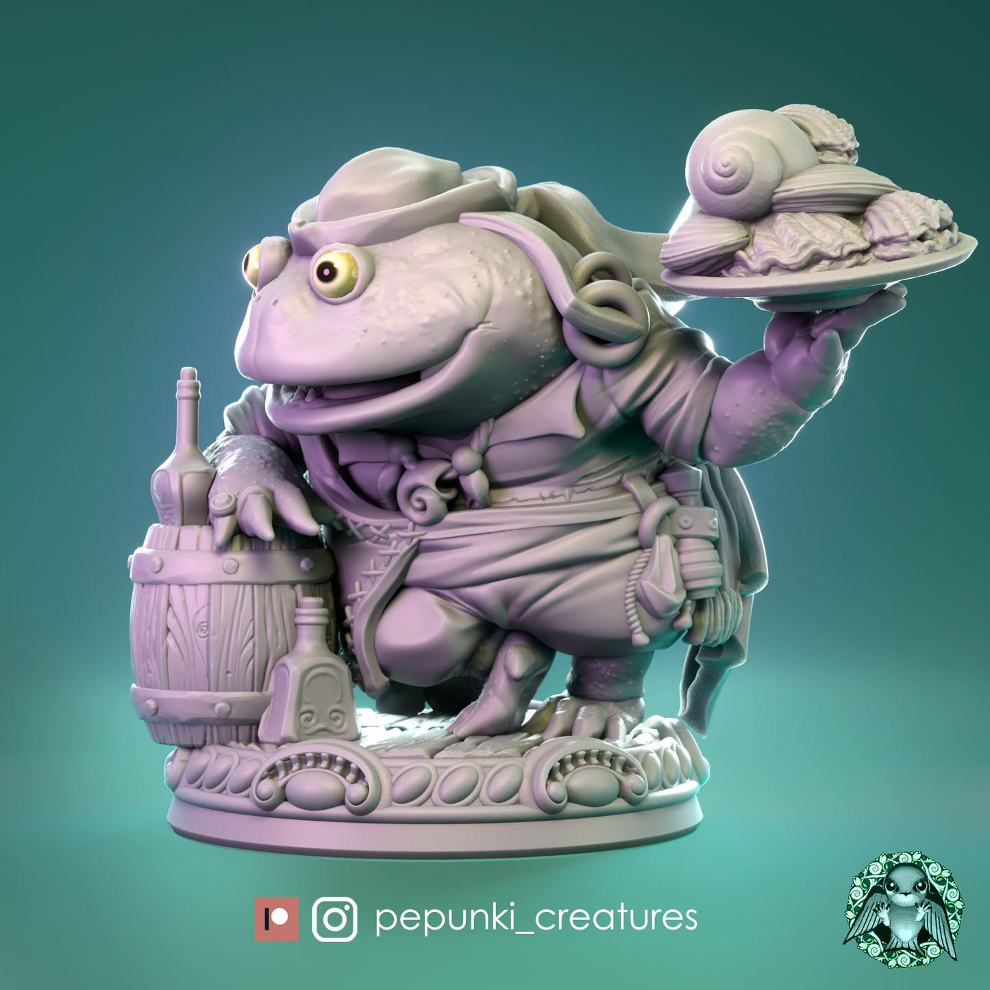 Pepunki Creatures - Budgett's Frog Ship's Cook