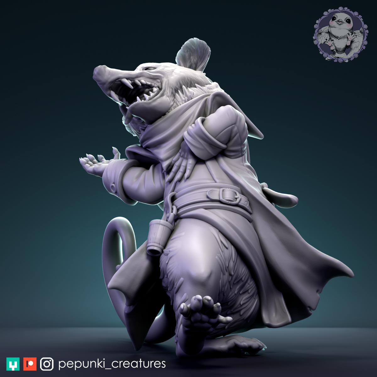 Pepunki Creatures - Opossum Playing Dead