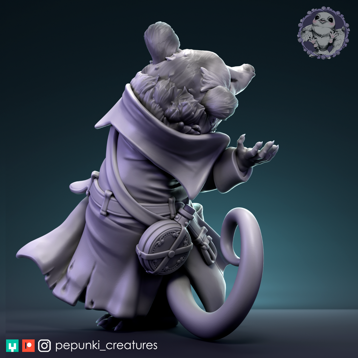 Pepunki Creatures - Opossum Playing Dead