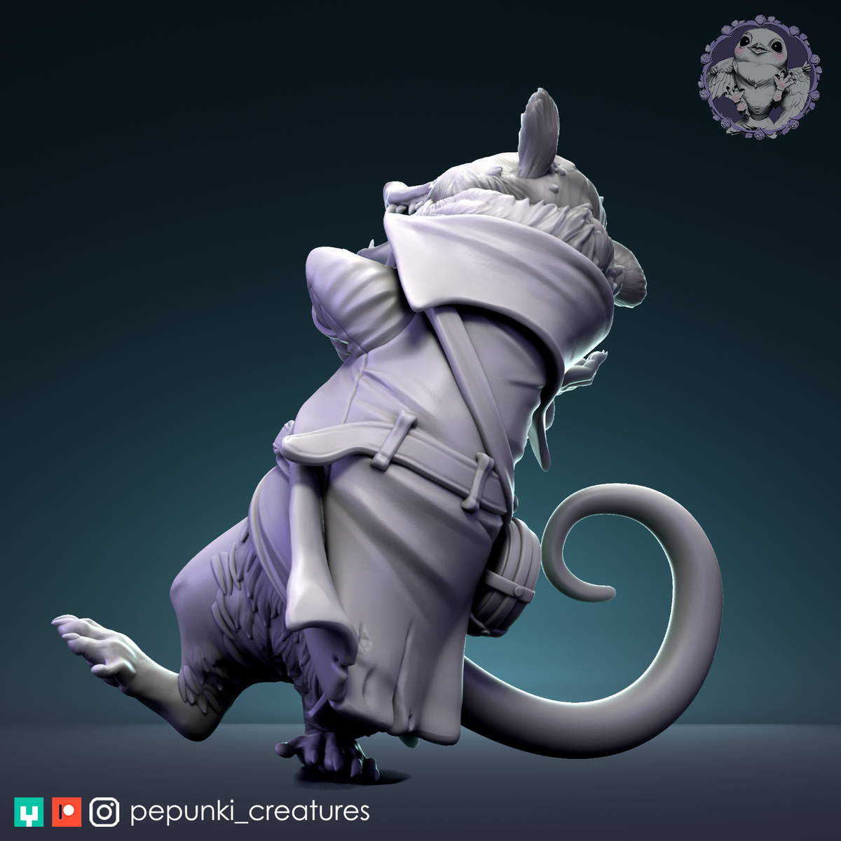 Pepunki Creatures - Opossum Playing Dead