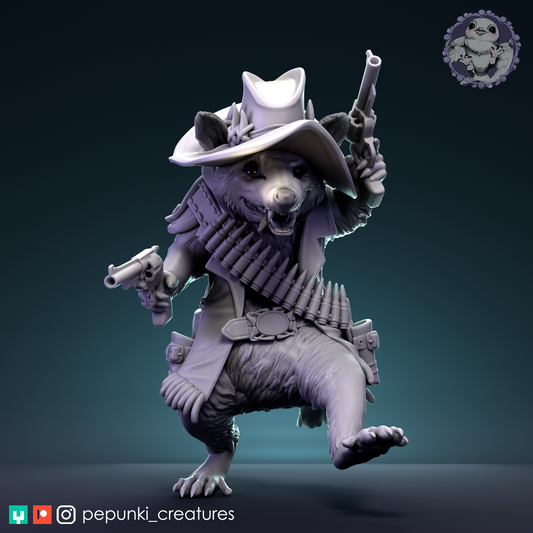 Pepunki Creatures - Opossum Gunslinger