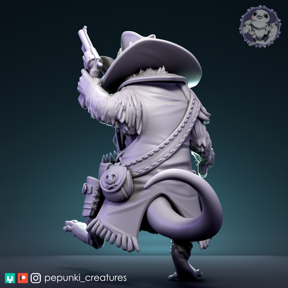Pepunki Creatures - Opossum Gunslinger