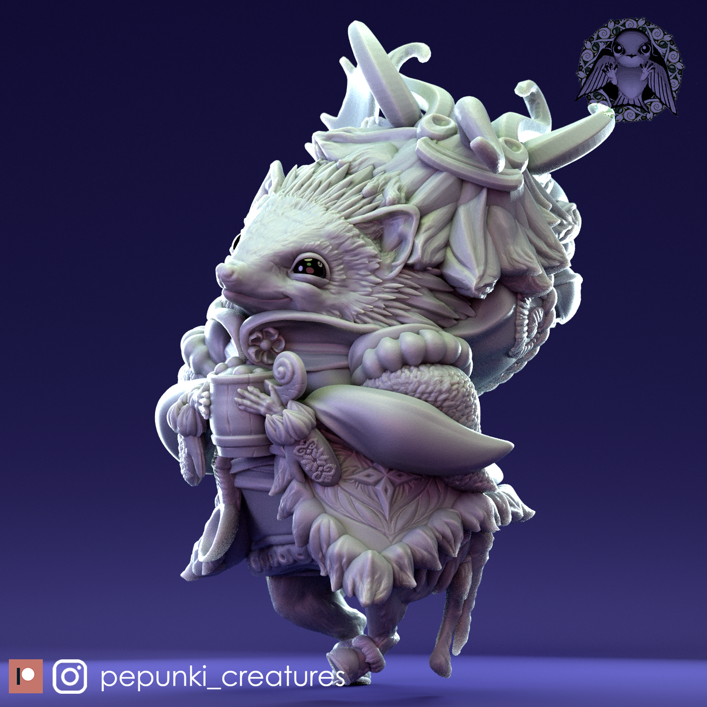 Pepunki Creatures - Yule Hedgehog