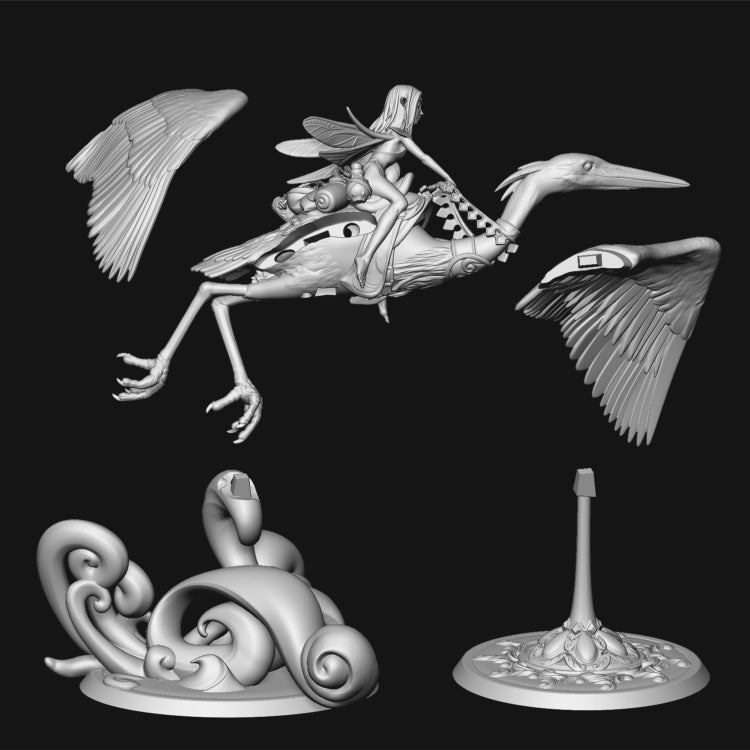 Pepunki Creatures - Heron Rider