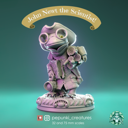 Pepunki Creatures - Newt Researcher